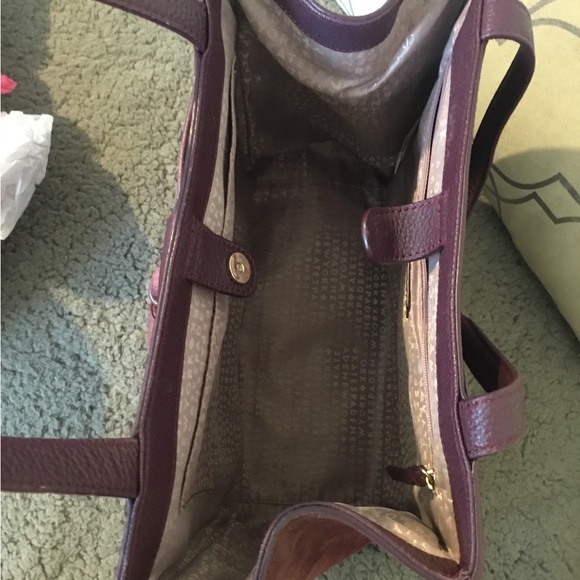 Vintage Kate Spade Suede Cowhide Leather Shoulder Bag - Picture 10 of 16